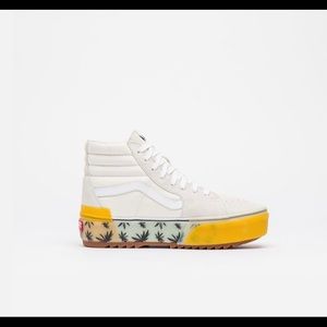 Vans White Sk8-hi Stacked Lx Limited Edition